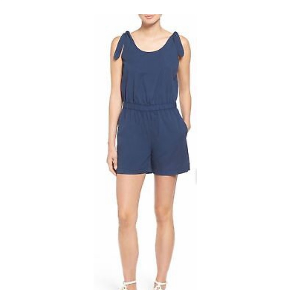 Navy Blue Madewell Romper